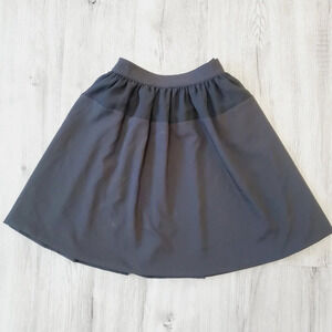 💚5/$25 Calvin Klein Black & Gray Flirty A Line Full Skirt Size 4